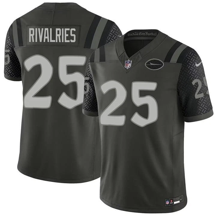 Rivalries #25 New York Jets Nike 2025 RIVALRIES Vapor Limited Jersey - Green