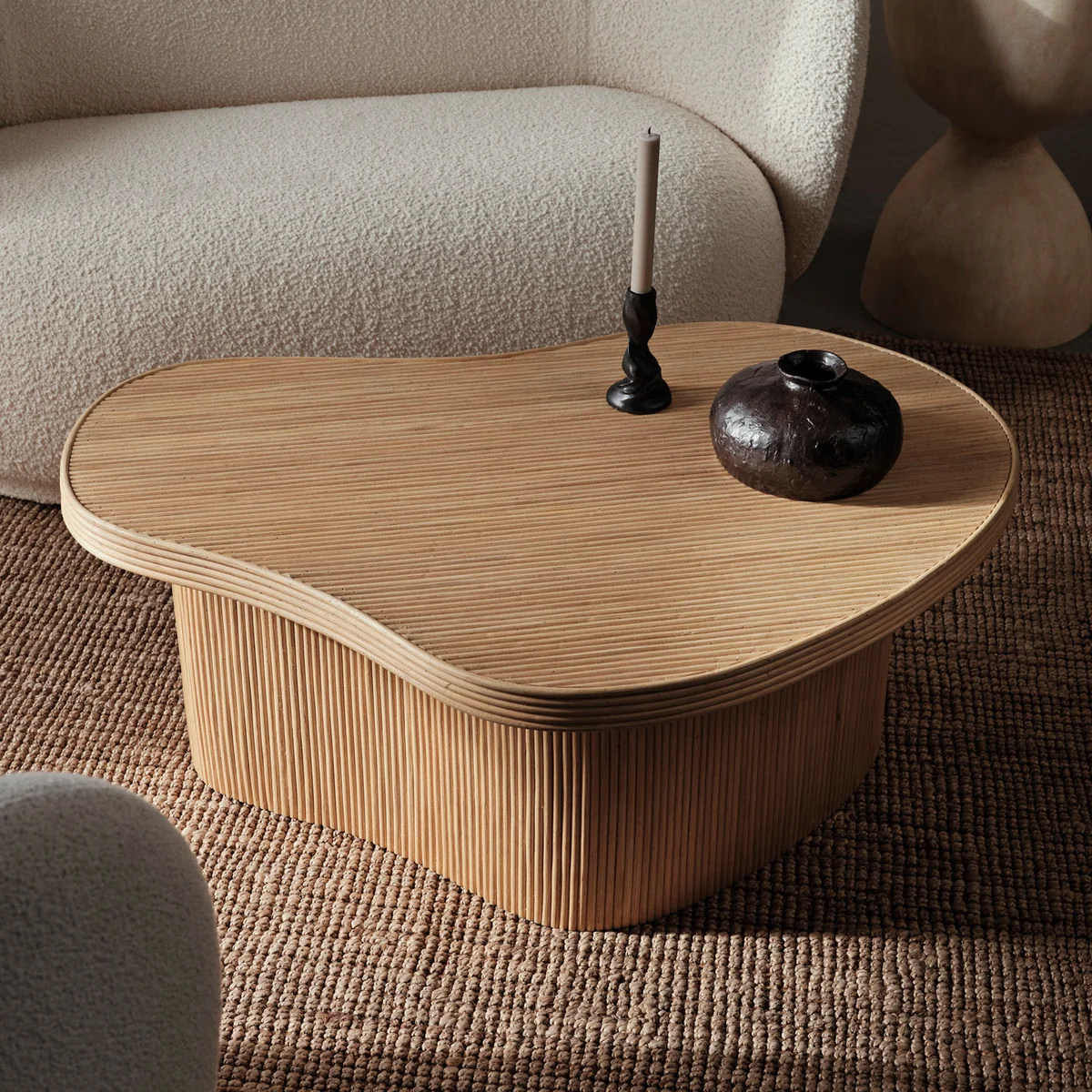 Ferm Living - Isola Coffee Table, 100 x 70 cm, natur
