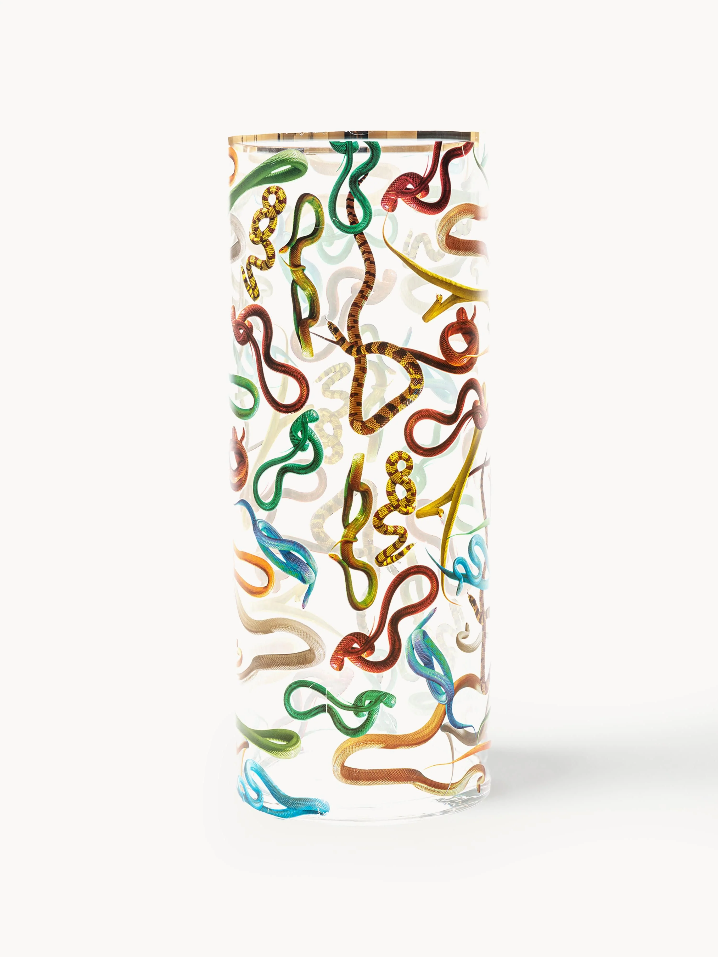 Glas-Vase Snakes, H 50 cm