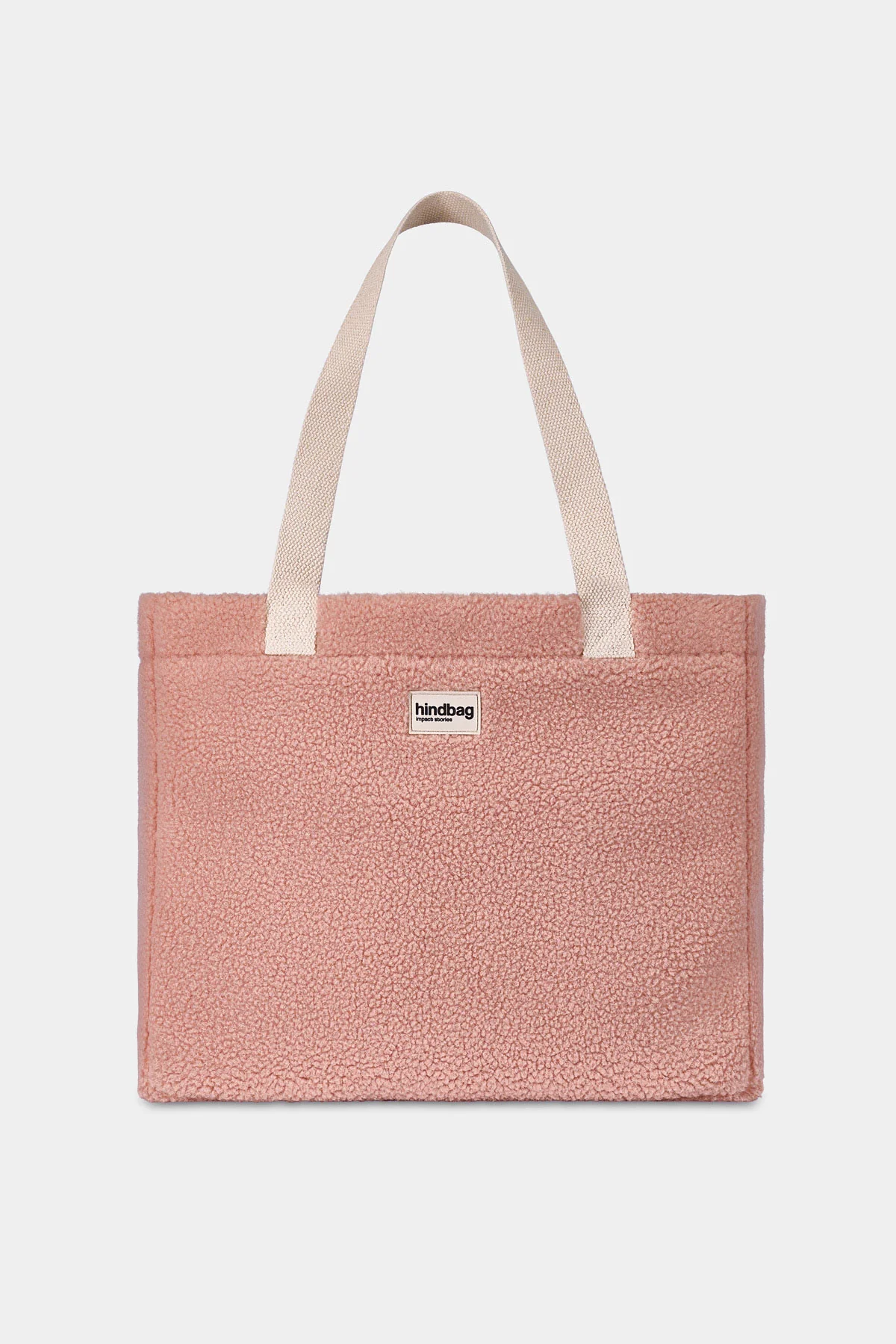 Cabas Claude Teddy Rose poudré