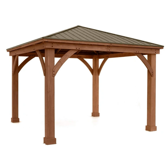 Holzpavillon »Devon«, Walmdach, rechteckig, BxHxT: 366 x 320 x 366 cm