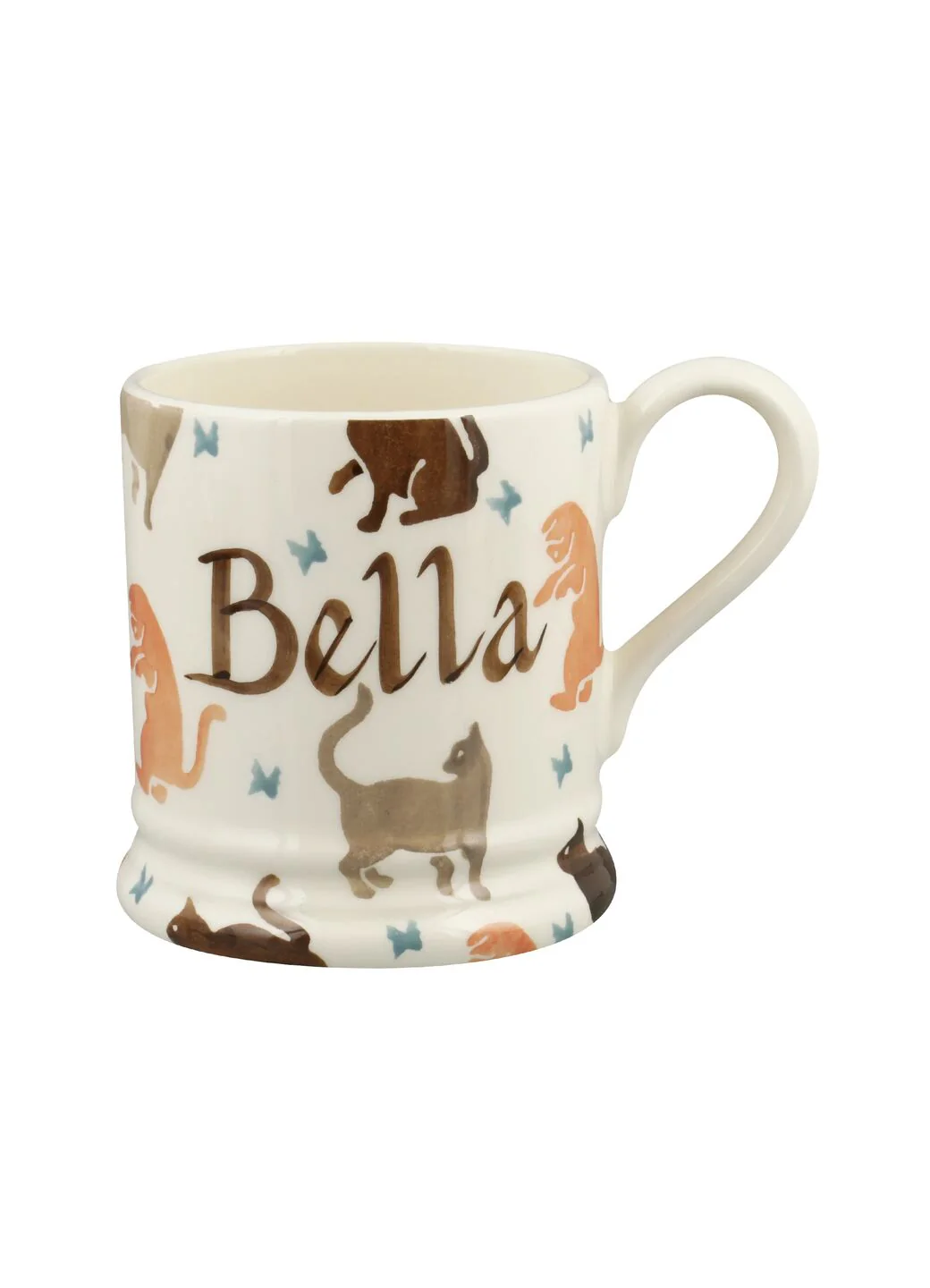Personalised All Over Cats 1/2 Pint Mug