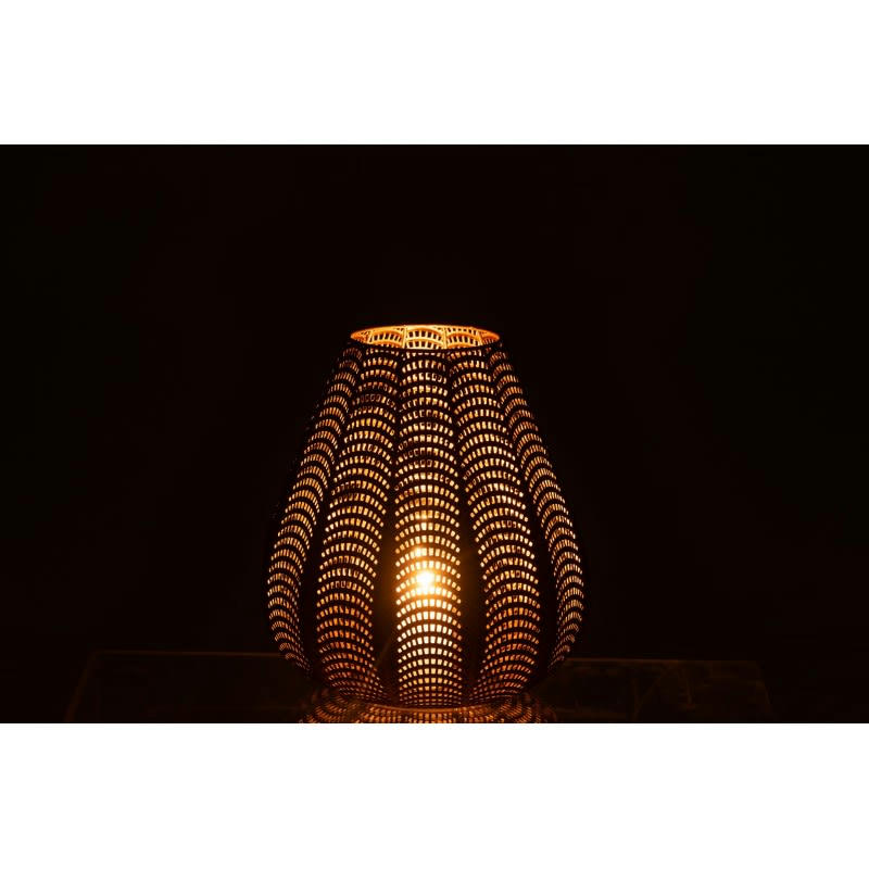 GALA - Bougeoir métal or H39cm