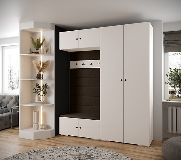 Garde-robe Inova 2 porte battante 236,7/200/47 2 Portes (blanc)