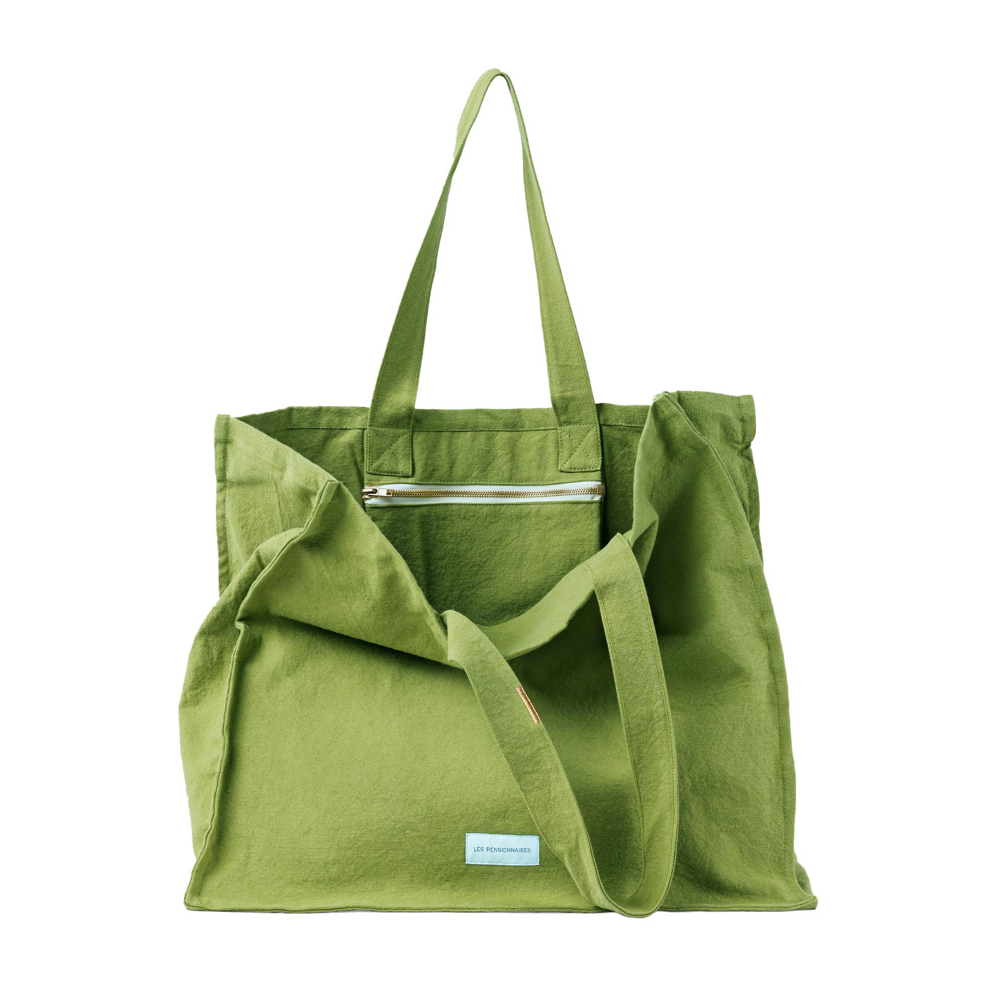 - Grand cabas en toile de coton bio orange flamboyant