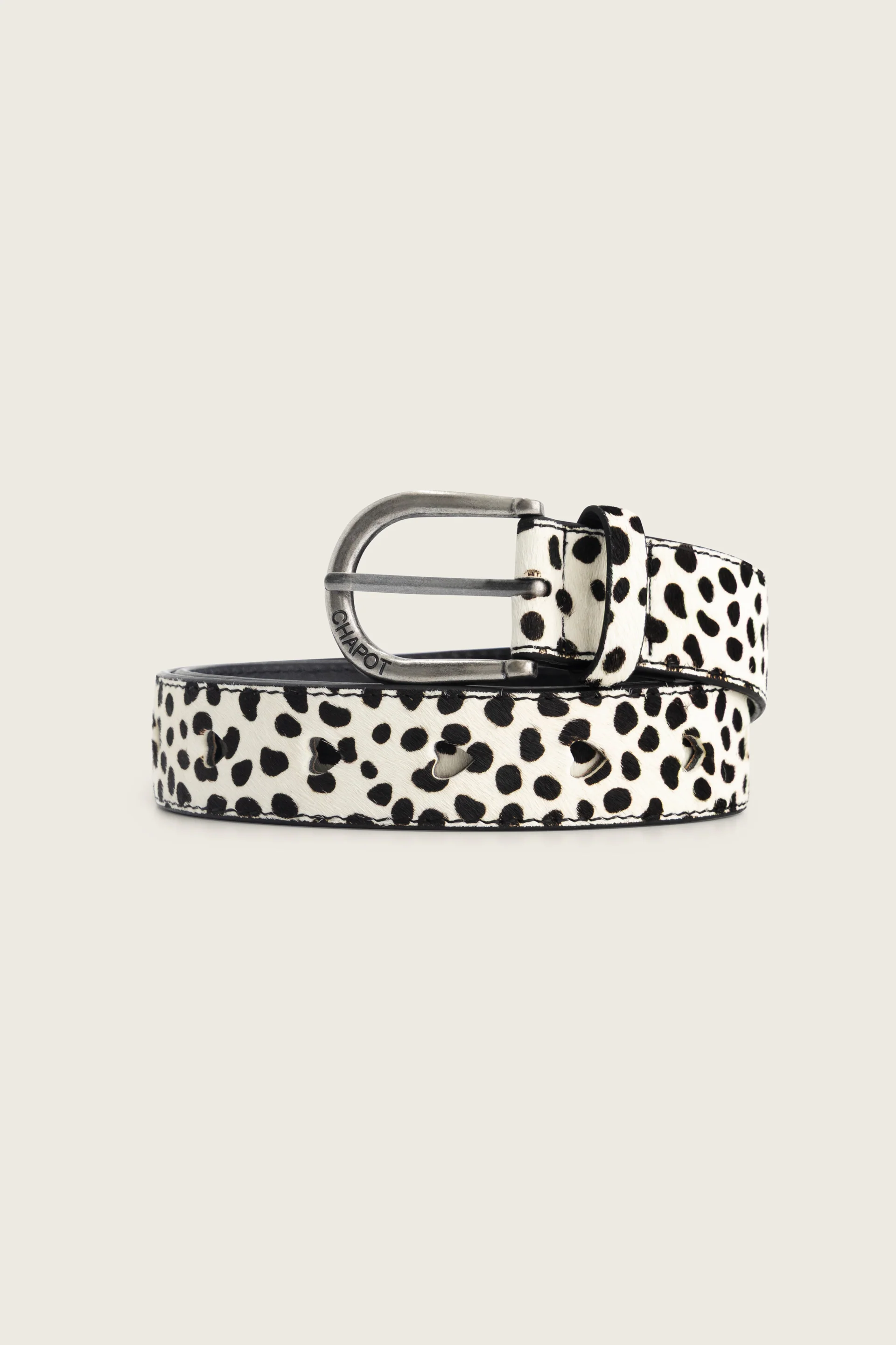 Hairy Belt | Cosy White/Black