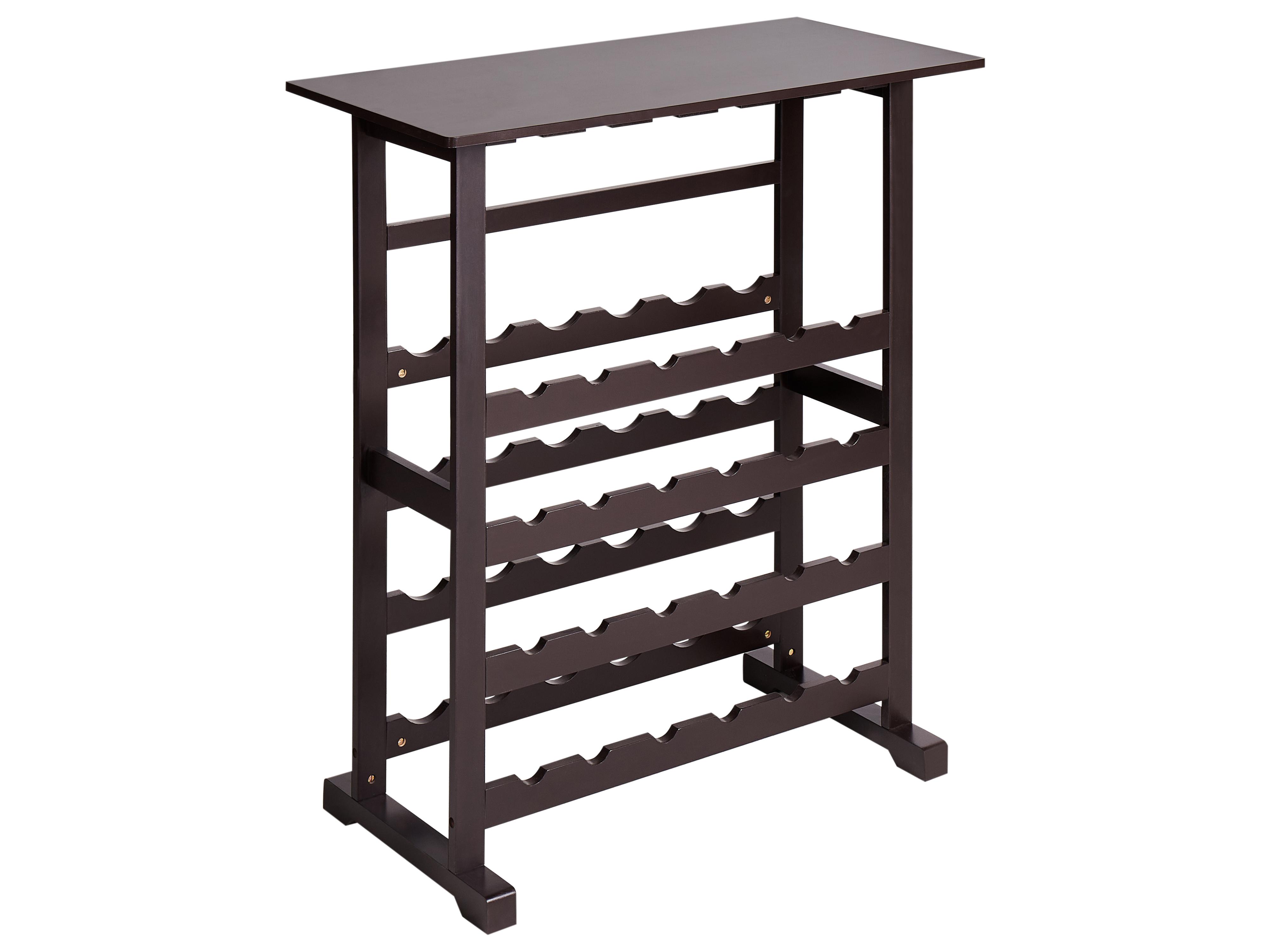 Wine Rack ROWLEY Dark Brown
