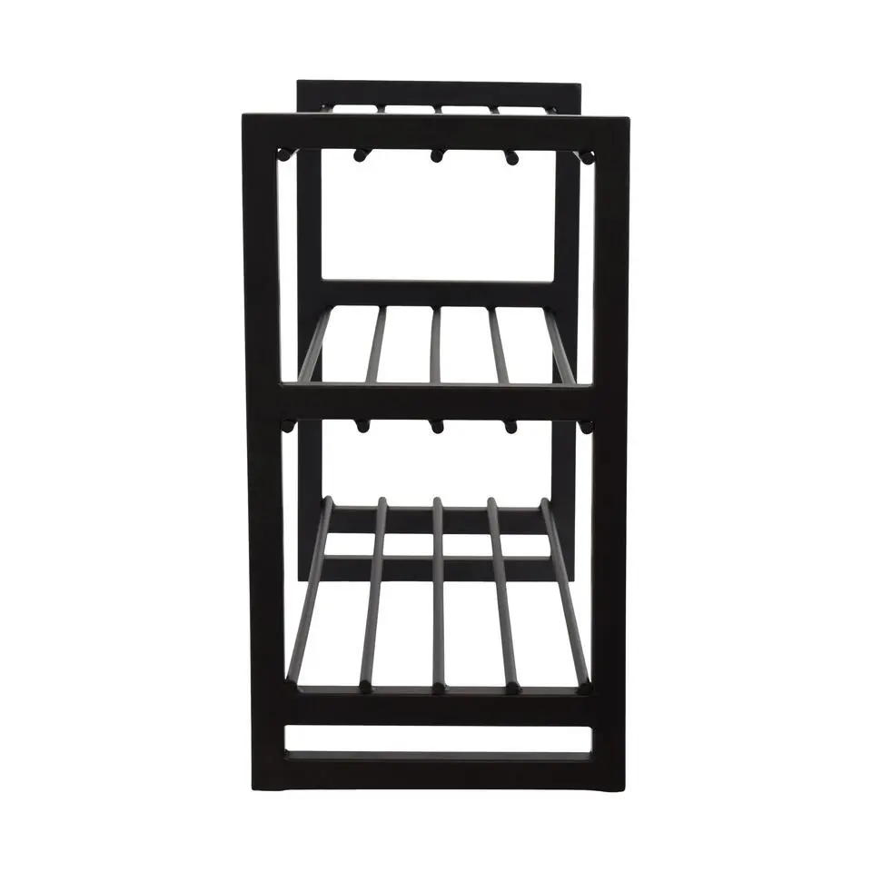 LOFT42 Hall Dubbel schoenenrek - Metaal - Zwart