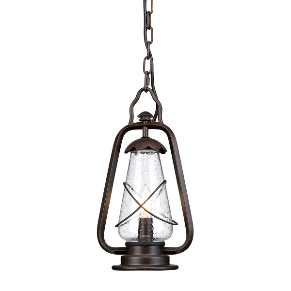 Lampa sufitowa zewnętrzna Miners stary brąz 1 x E27 x 60W IP44 Elstead