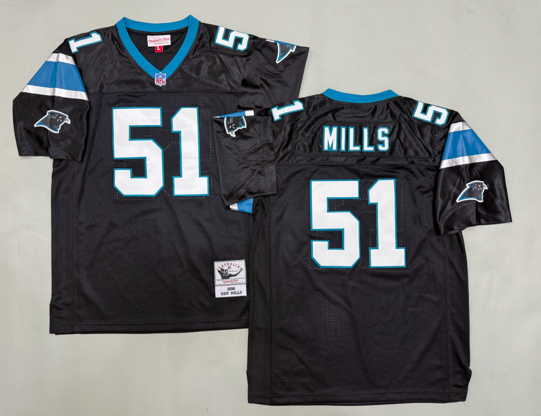 Sam Mills Carolina Panthers Authentic Throwback Retired Player Jersey