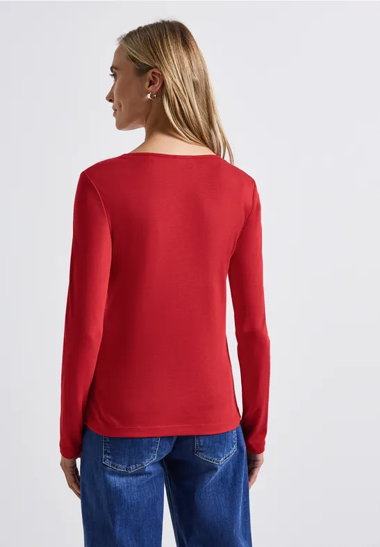 Shirt mit Carrée Ausschnitt