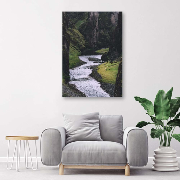 Feeby Obraz na płótnie Potok w górach pejzaż 40x60