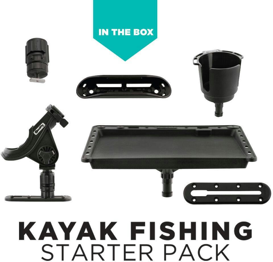 Scotty #111 Kayak Fishing Starter Pack, One-Size, 6-pc