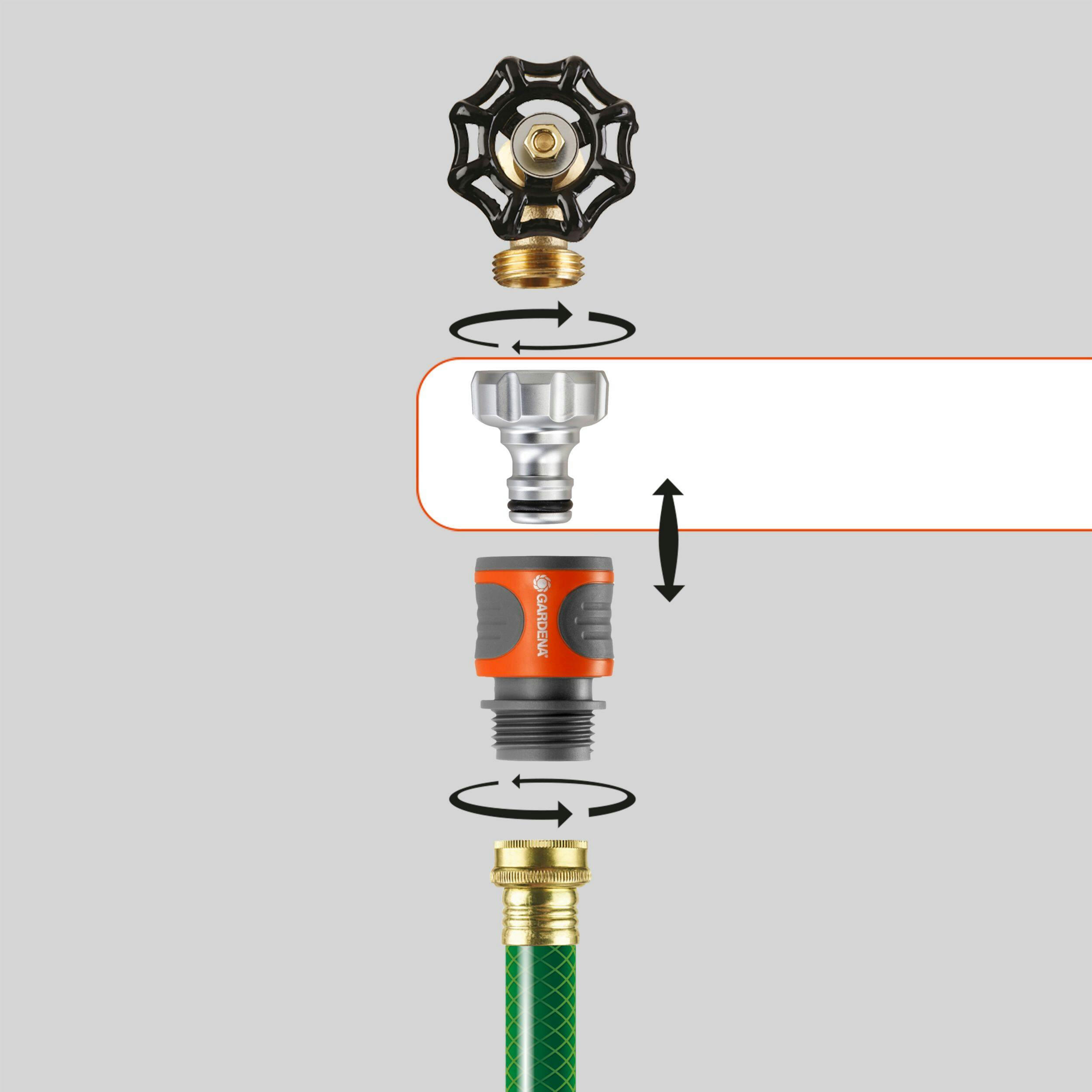 Gardena Premium Metal Universal Tap Connector