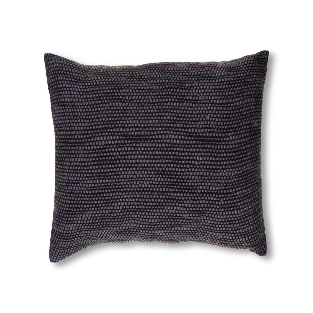 TEO - Housse de coussin en coton gris 60 x 60 cm