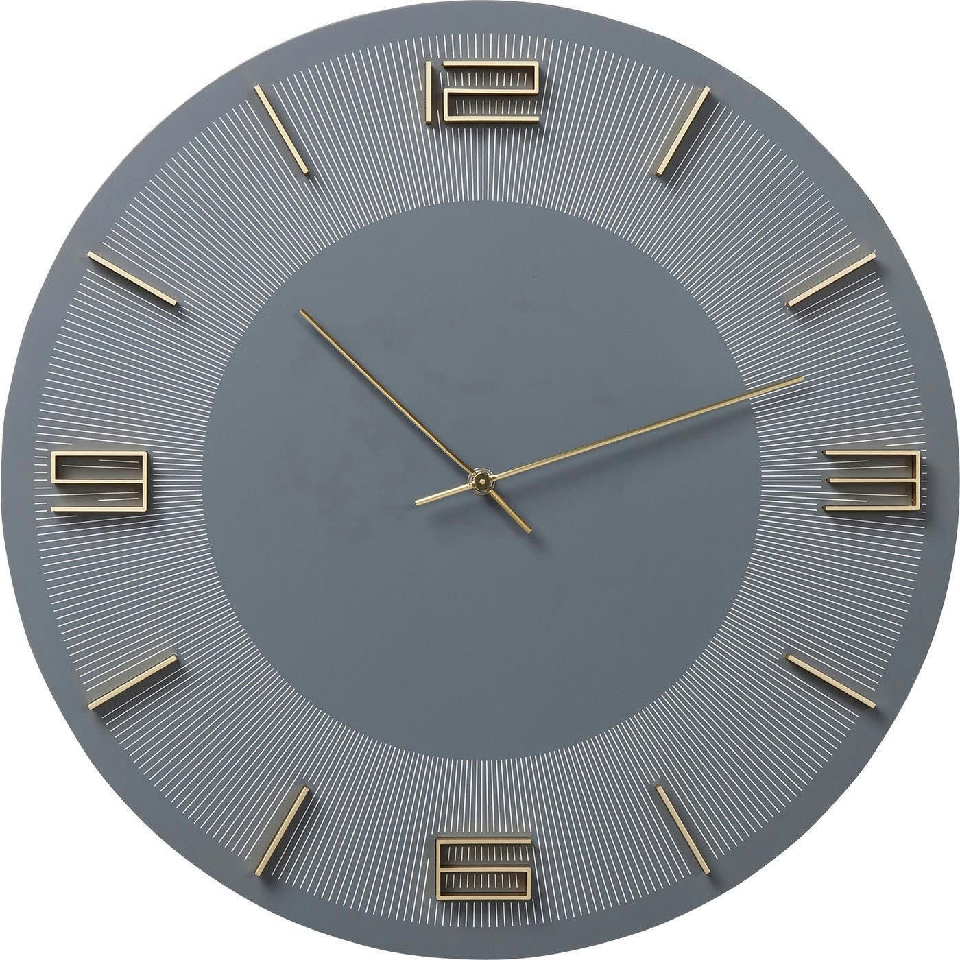 LEONARDO - Horloge grise et dorée D49