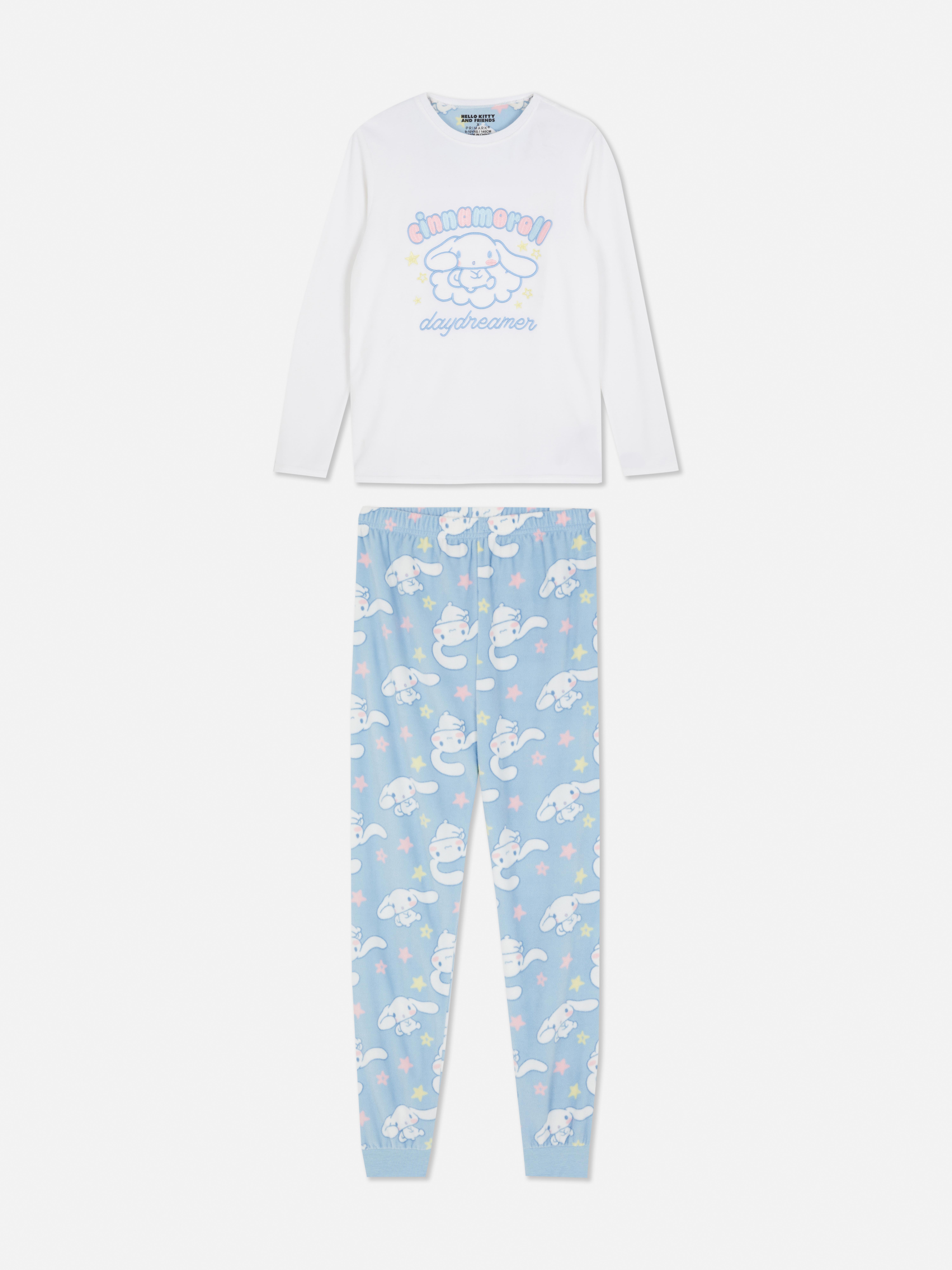 5-15yrs | Hello Kitty Cinnamoroll Fleece Pajamas