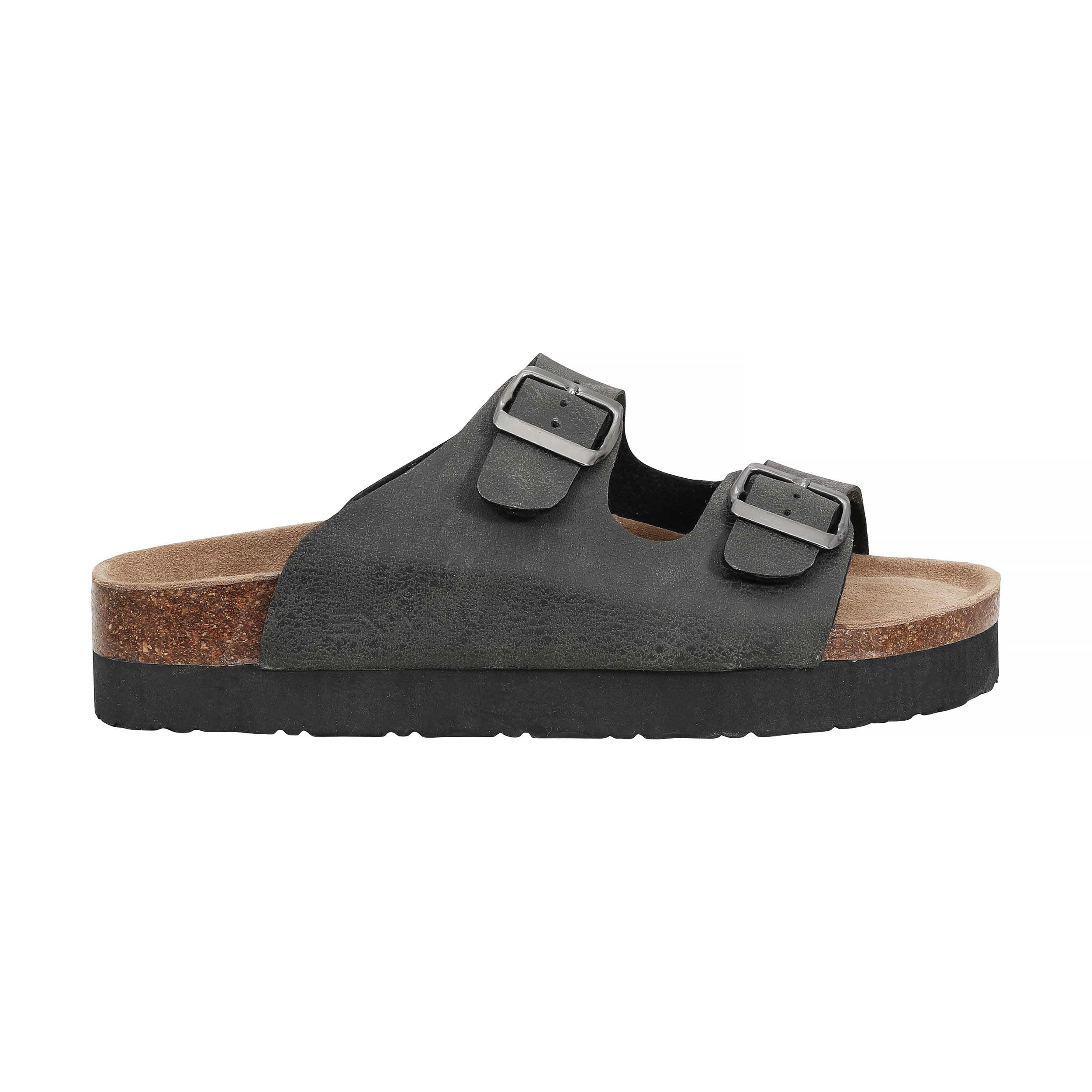 Sande lærsandal