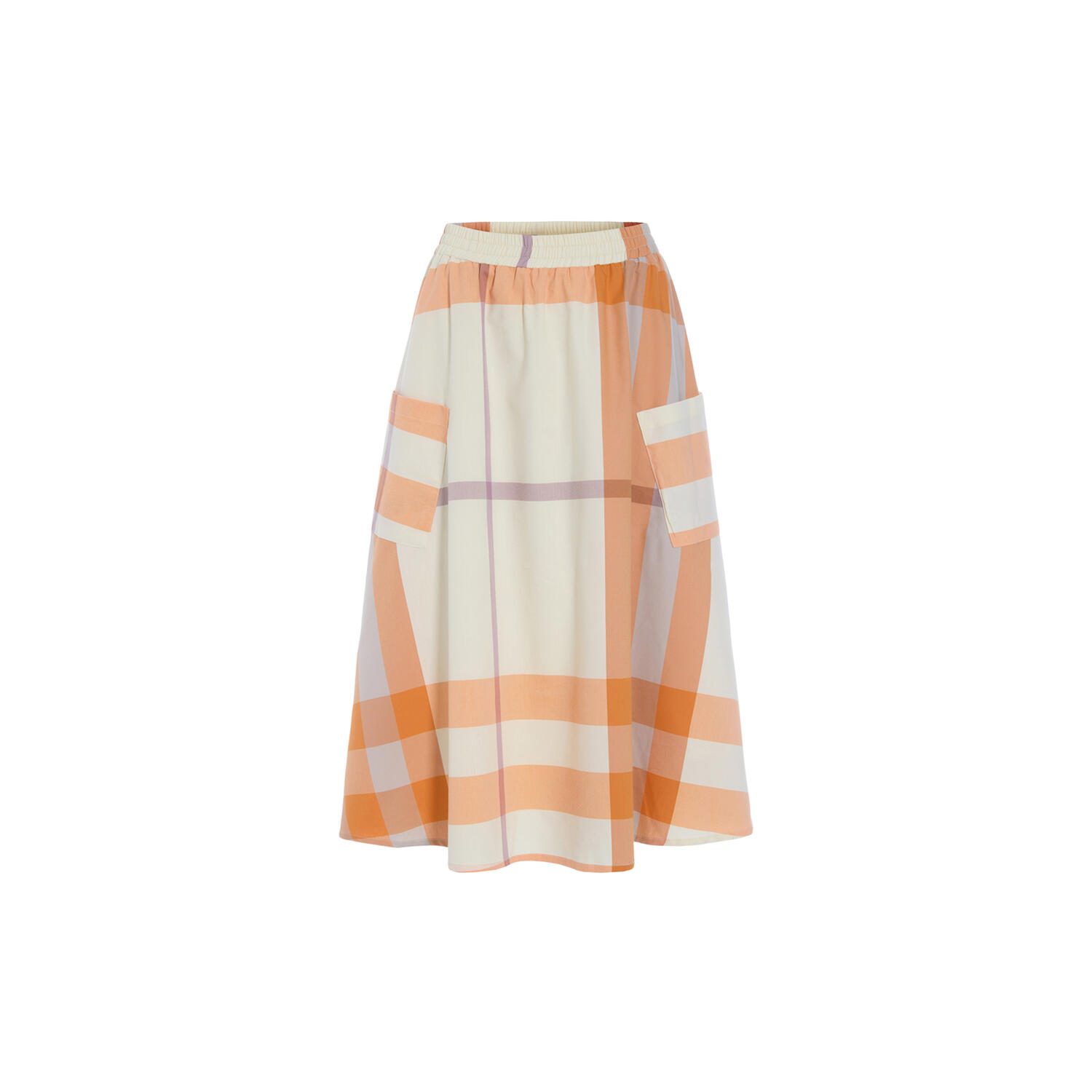Frankie Skirt, orange checked
