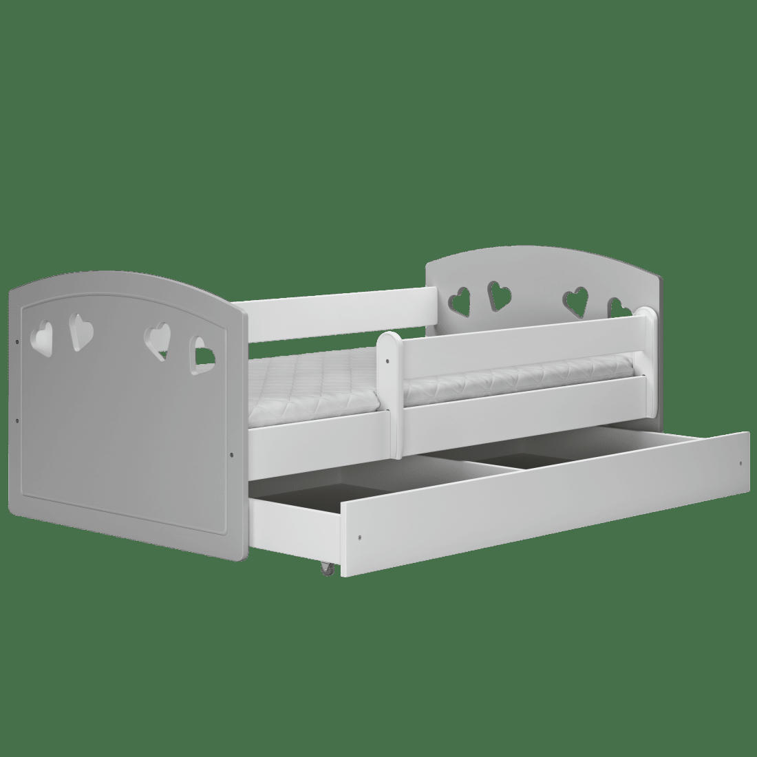 JULIA - Lit Enfant à barrière 140x80 cm avec tiroir - matelas non inclus