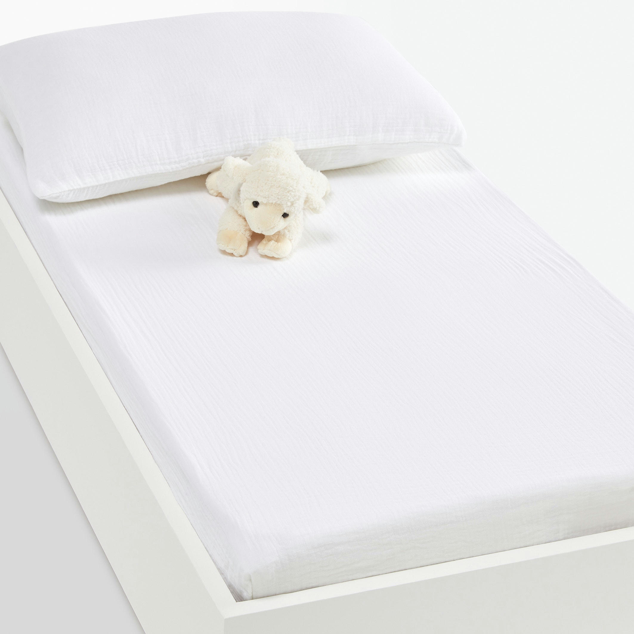Drap-housse bébé gaze de coton bonnet 17 cm, Kumla