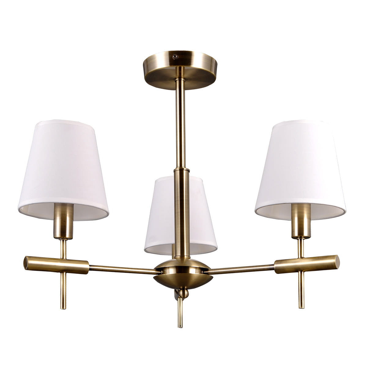 Lampa wisząca złoto-biała BALTER 3xE14x40W wym: 44x54x54 cm Italux