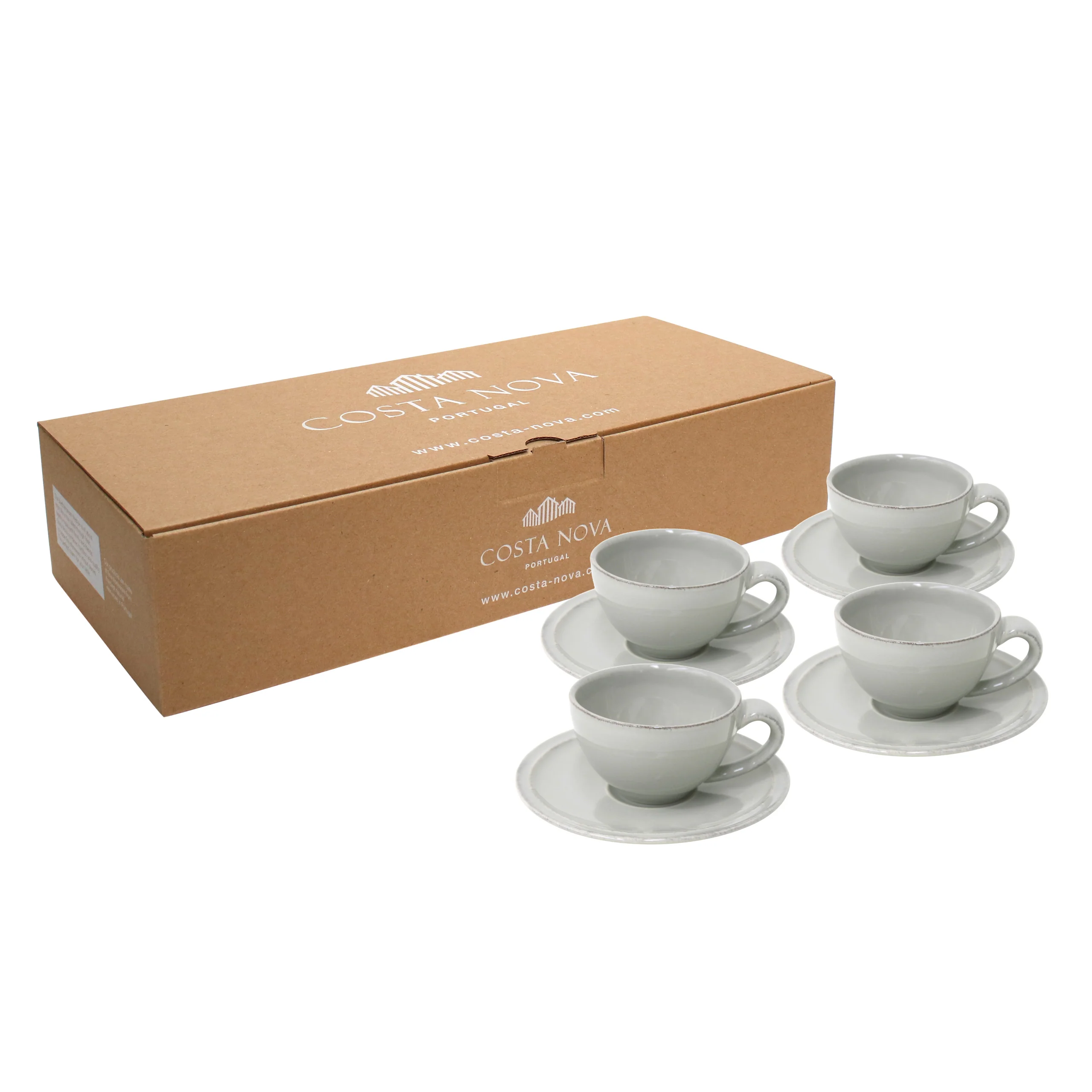 Gift 4 Coffee Cups and Saucers 0.09 L Friso