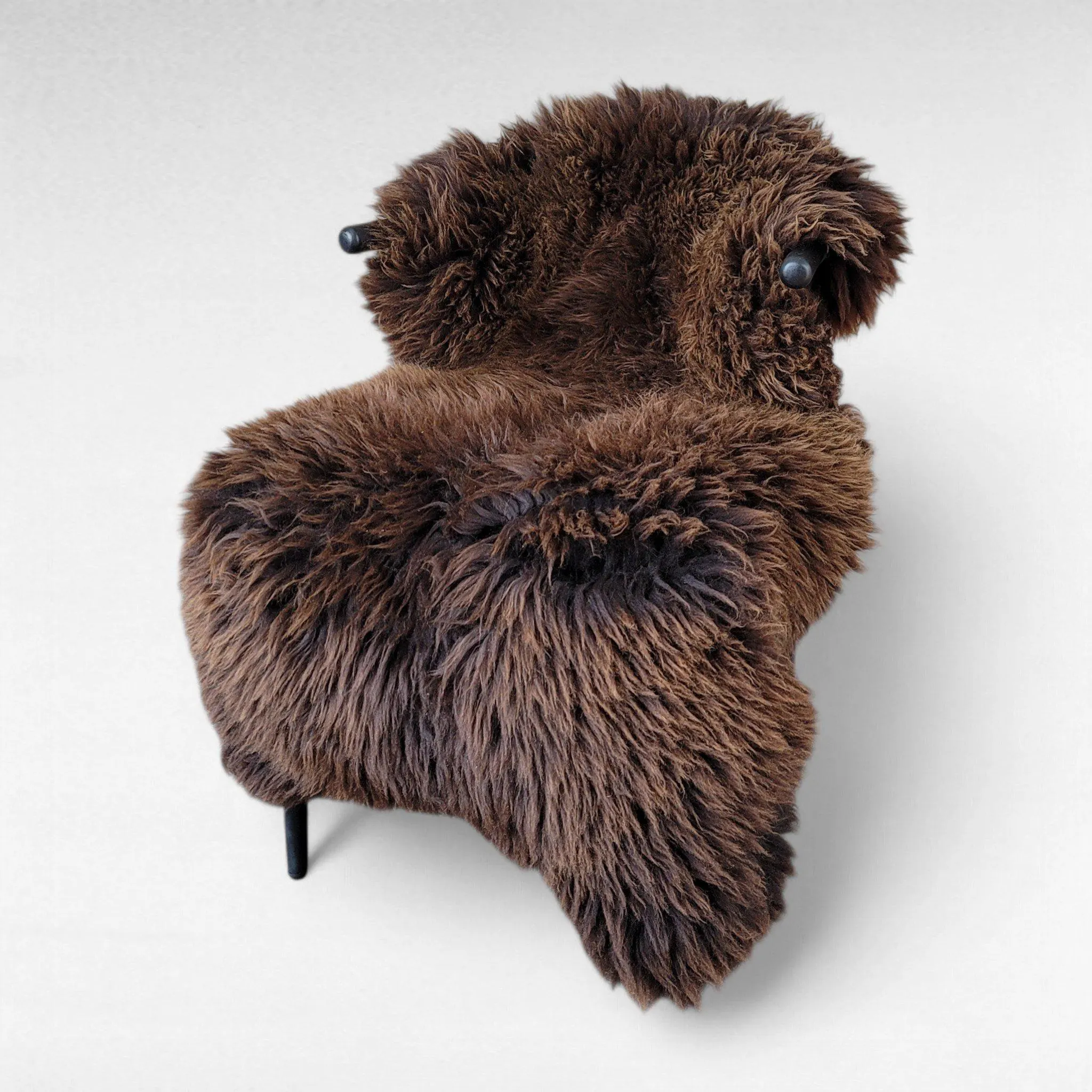 Big Cozy Brown Sheepskin for Chair (48