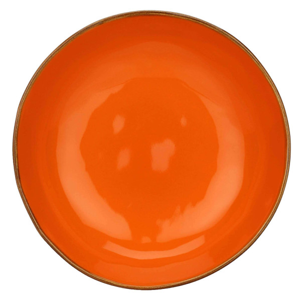 Zestaw 4 talerzy do zupy Concerto Arancione - Pomarańczowy, 21 cm