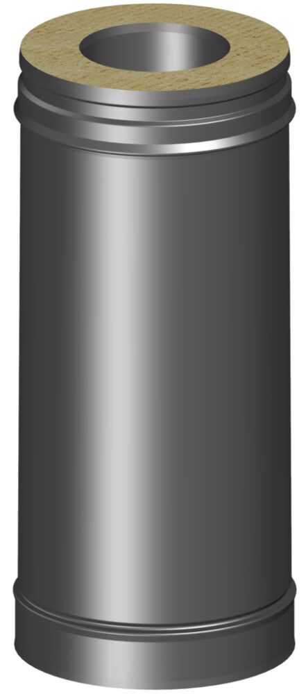 SKORSTEINSRØR DINAK HELISOLERT Ø150 440MM GRÅ