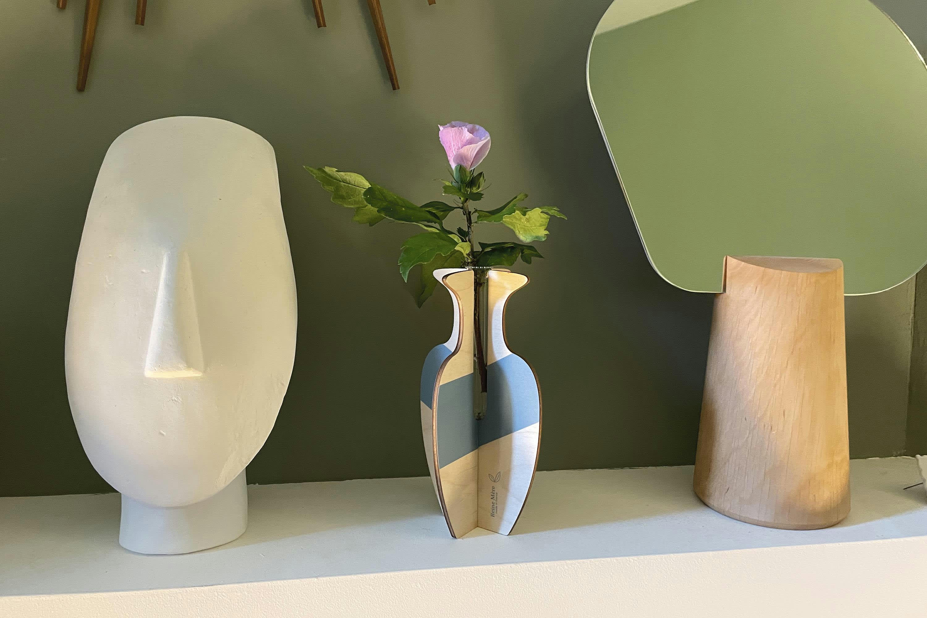 - Vase anamorphose Murano à assembler et éprouvette