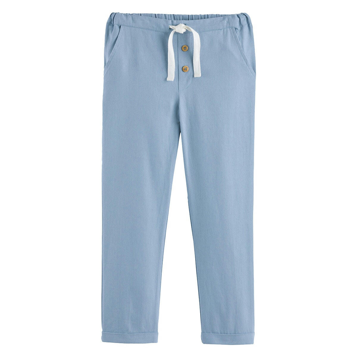 Pantalon droit en sergé