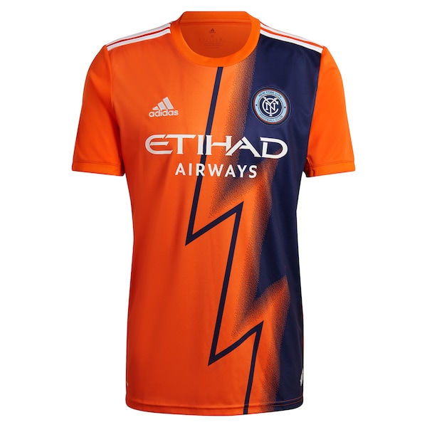 New York City FC adidas 2022 The Volt Kit Replica Custom Jersey - Orange