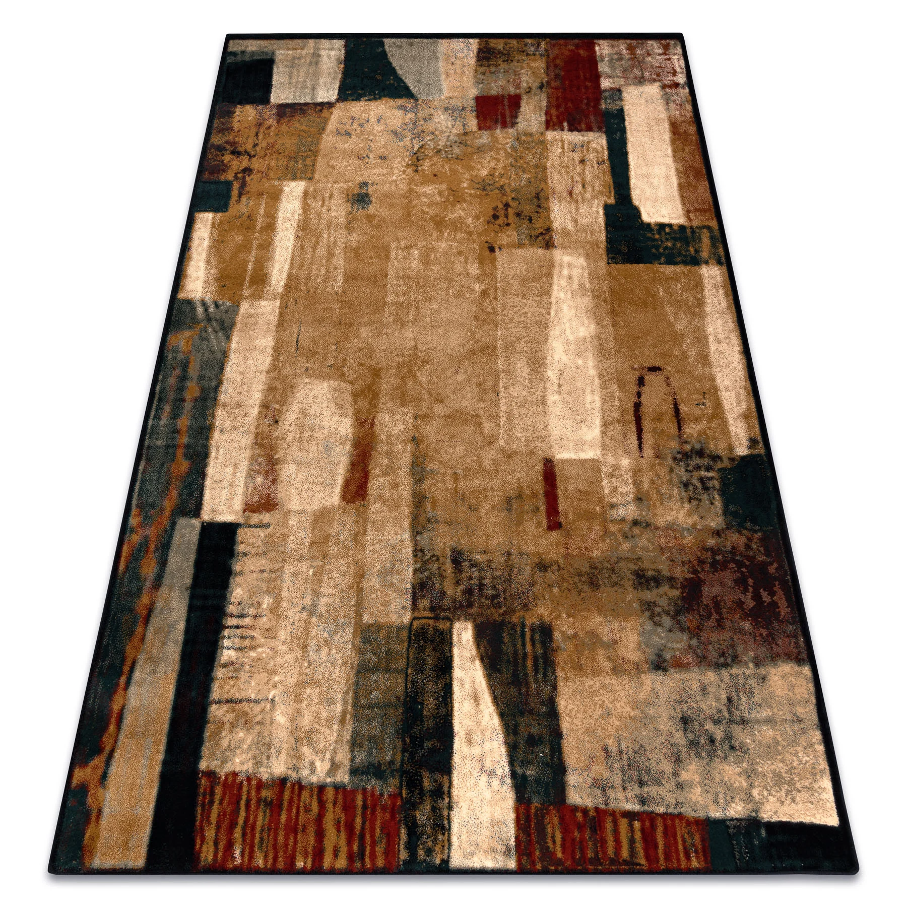 Dywan wełniany OMEGA KIOTO abstrakcja czerwony 170x235 cm