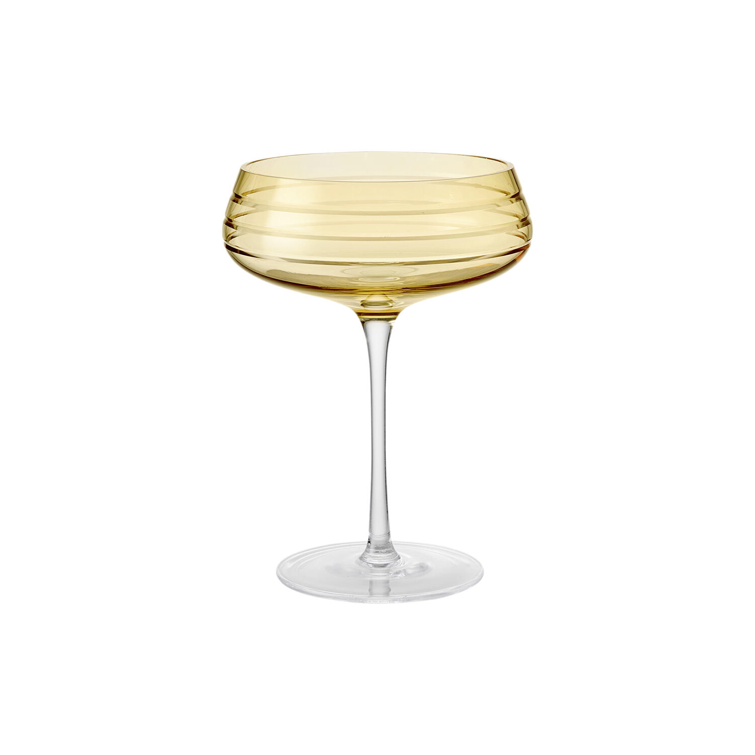 Champagne Coupe Triple Cut, amber