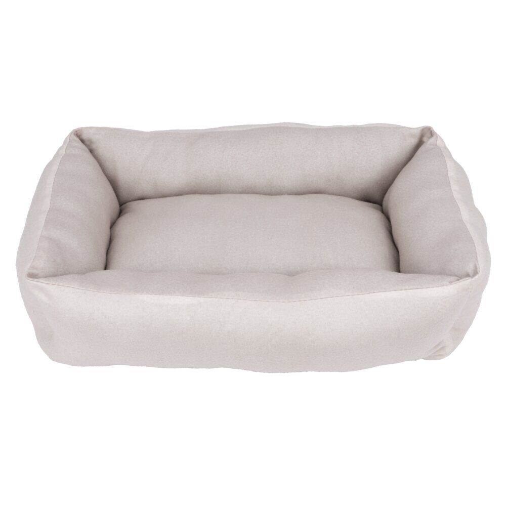 Couchage animal tissu coton beige 60x40xH15cm