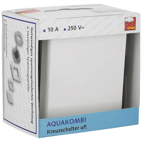 Schalter, AquaKombi, Kunststoff, Weiß
