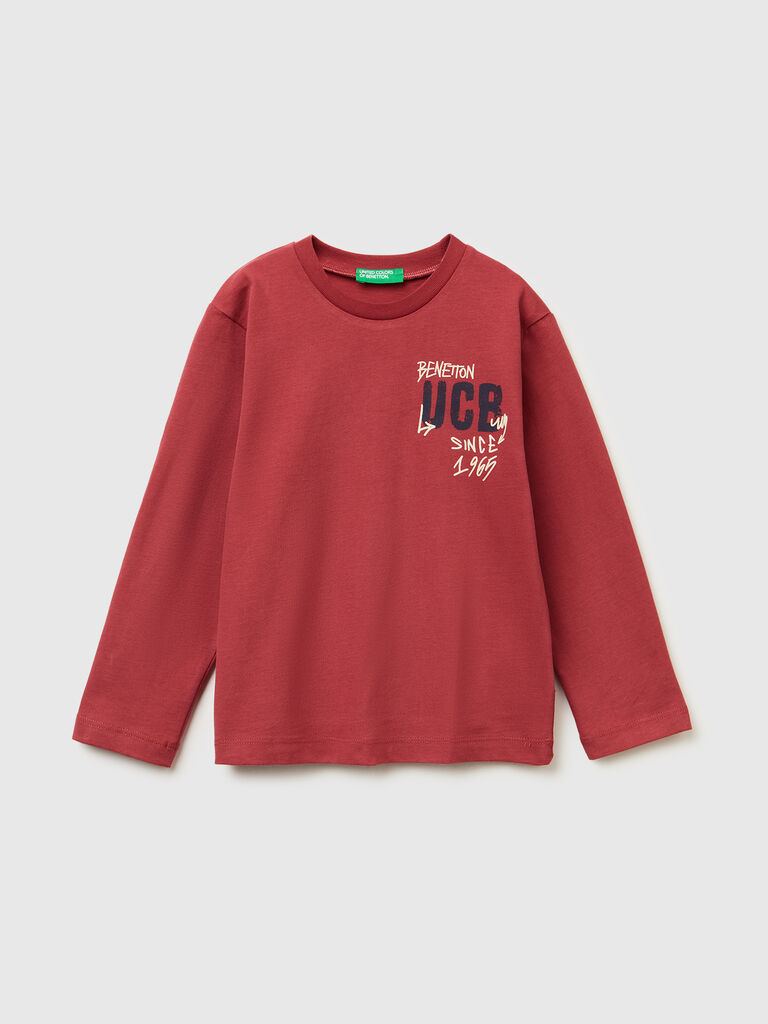 Crew neck t-shirt in warm cotton
