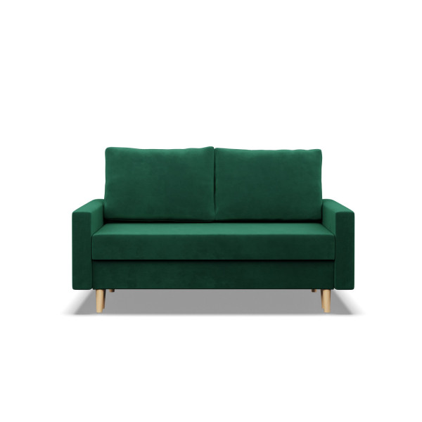 Sofa kanapa z funkcją spania BUTELKOWA ZIELEŃ bonell