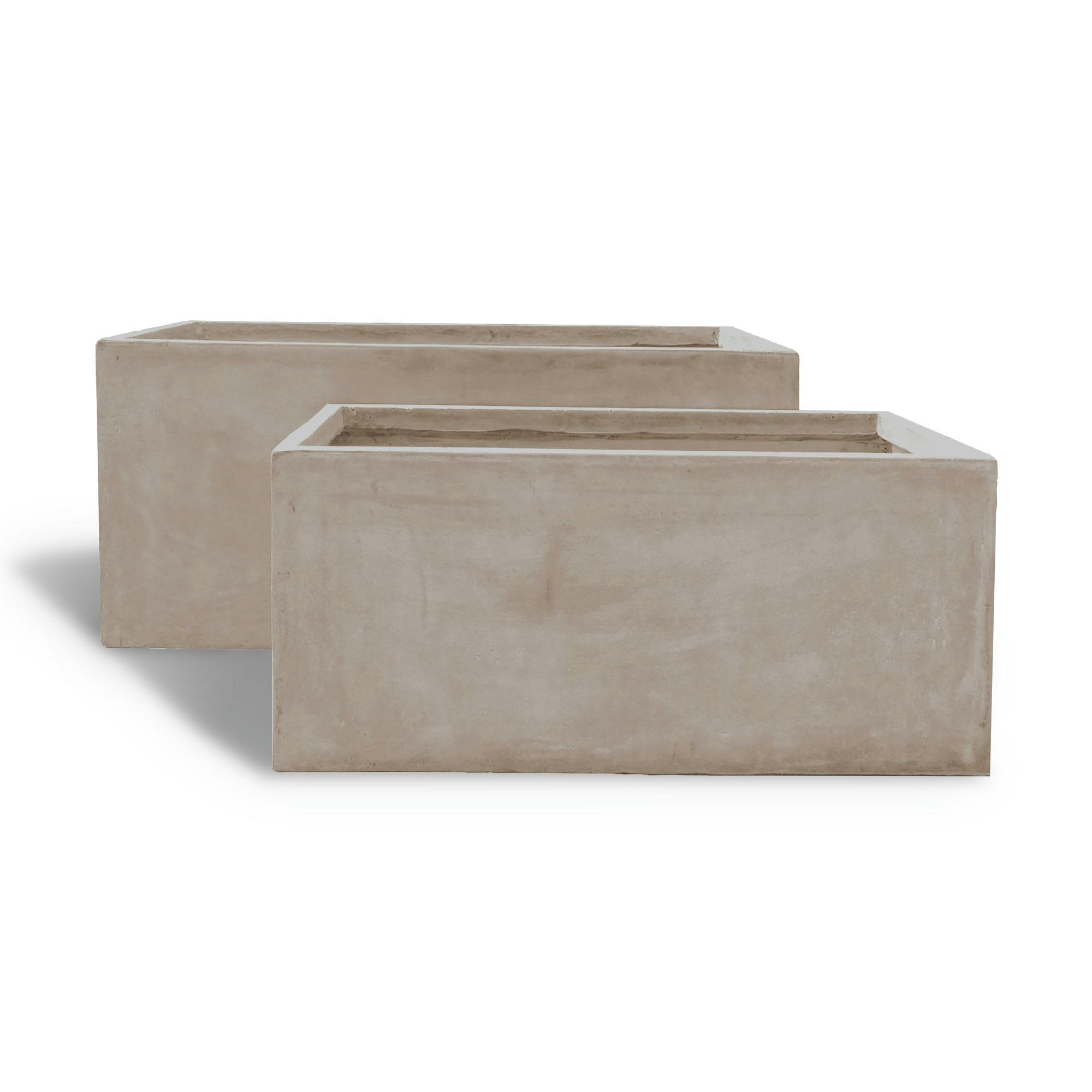 FARO - Lot de 2 pots en fibre d