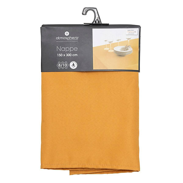 Nappe anti-tache - jaune ocre - 300x150 cm - Atmosphera