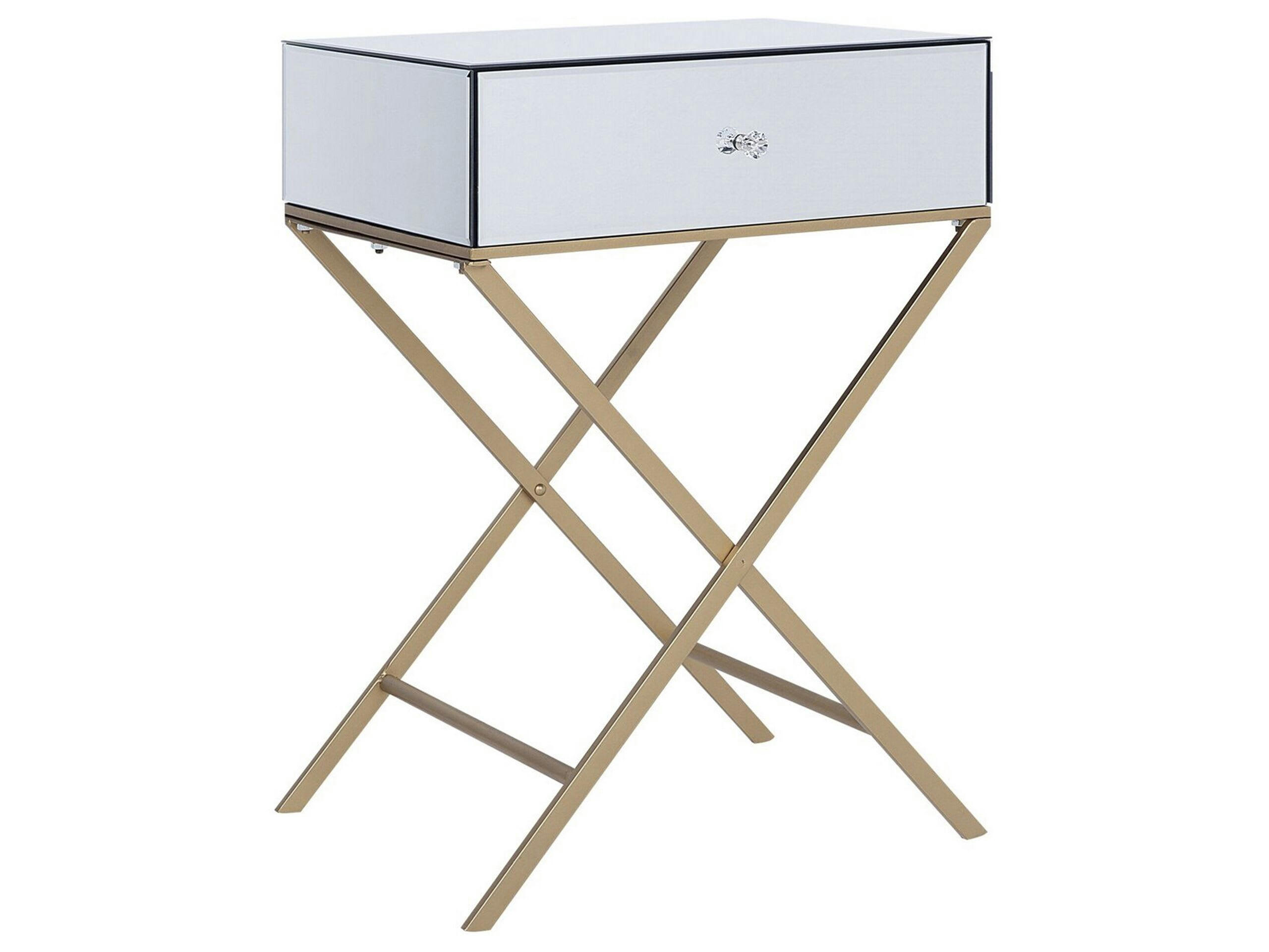 VIVY - Table d'appoint effet miroir