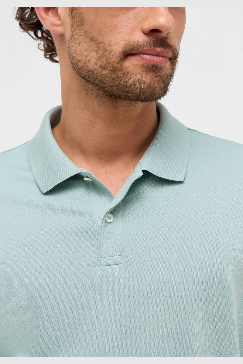 ETERNA Performance Slim Fit Poloshirt khaki, Einfarbig