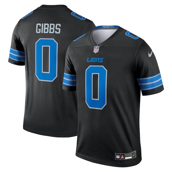 Jahmyr Gibbs Detroit Lions Nike 2nd Alternate Legend Jersey - Black