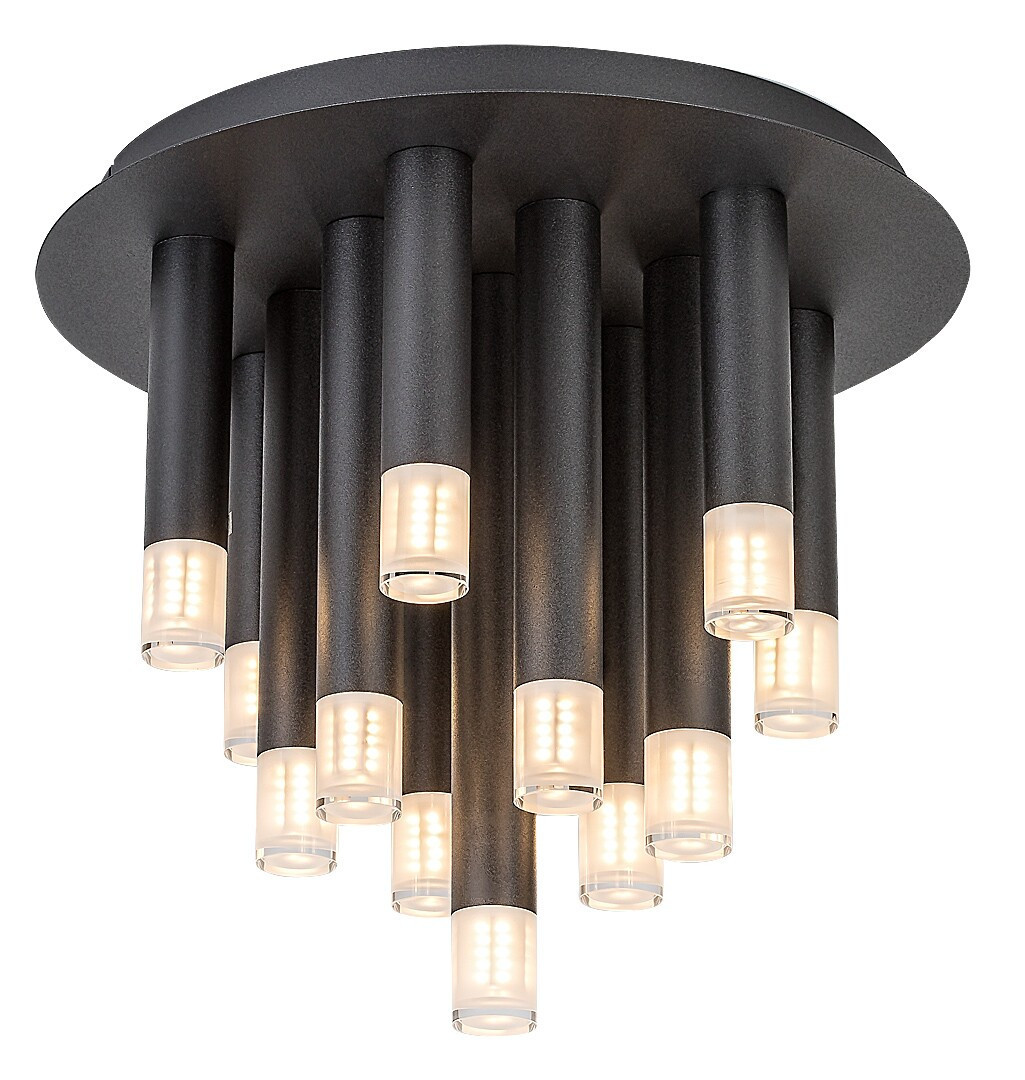 Lampa sufitowa czarno-przezroczysty RAMIRA 13xG9x5W Rabalux