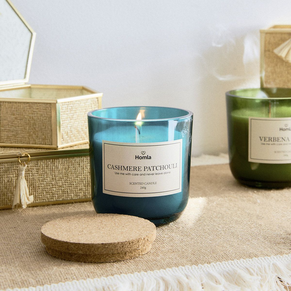 Świeca zapachowa VERDE Cashmere Patchouli 240 g