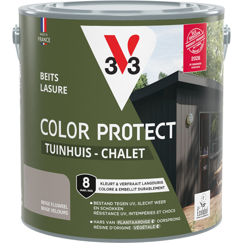 Lasure pour chalet Color Protect beige 2,5 L V33