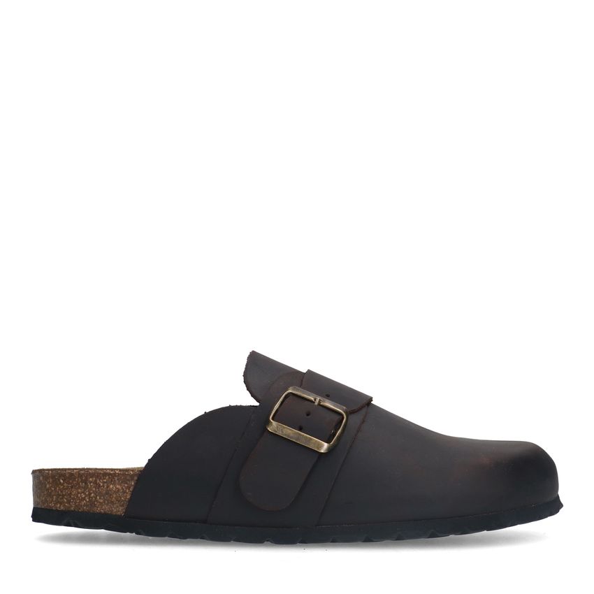 Manfield Bruine nubuck instappers
