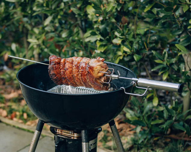 EspetoSul Premium Battery Powered BBQ Rotisserie Kit