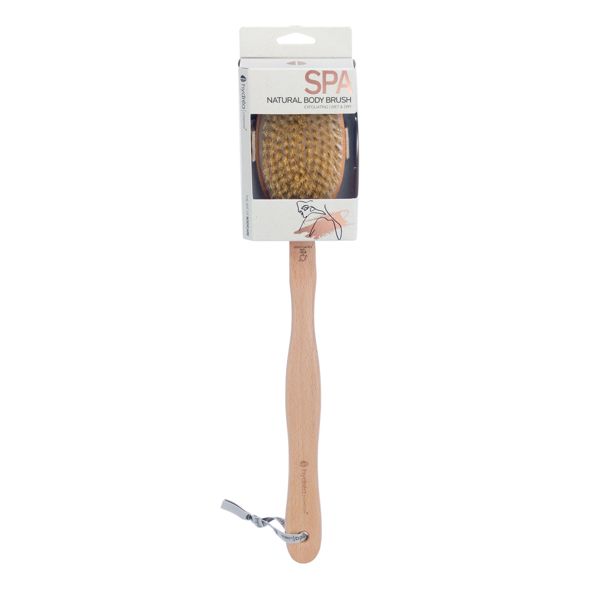 Hydrea London Spa Body Brush with Natural Bristle